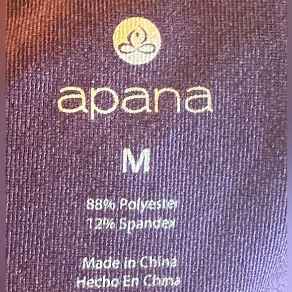 Apana Purple Yoga Leggings Pants Size Medium M - Picture 7 of 10